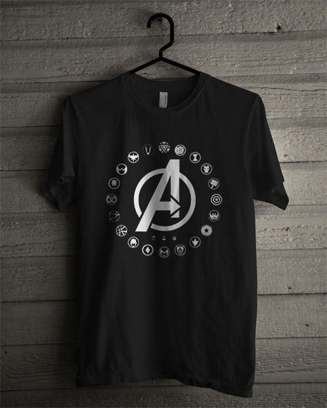 Avengers Superheroes T Shirt Avengers Superheroes, Marvel Hoodies, One By One, Direct To Garment Printer, Cool Shirts, Gray White, Black Gray, Avengers, Shirt Style