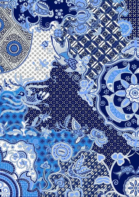 Print Design Art, Batik Art, Motif Batik, Textile Prints Design, Batik Design, Batik Pattern, Digital Borders Design, Modest Wear, Japanese Patterns