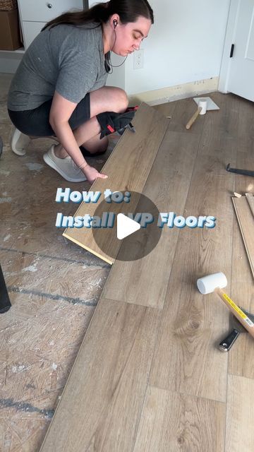 Angela Treat on Instagram: "ANYONE can install a floating LVP floor.   Such major way to transform a home with new flooring, and I am LOVING this LVP flooring from @califloors (Partner)  This flooring is from their Legends line, and I picked it because I think it’s the perfect mid-tone color with a hint of gray and also because of how thick the planks are!  The planks are extra thick, (12mm!) with a 20 mil wear layer for improved scratch protection making these boards very pet-friendly (which you know is SUPER important to me with my 2 huskies.   They’re also 100% waterproof and easy to clean, making them the perfect addition to any home!  Flooring: CALI Vinyl Legends Color: Oyster Isle   #lvpflooring #diyflooring #flooringinstallation #califloors #womenwhodiy #homeimprovement  LVP floorin Lvp Flooring Planks, Installing Vinyl Plank Flooring, Hickory Flooring, Home Flooring, Lvp Flooring, New Flooring, Diy Flooring, I Am Loving, Vinyl Plank Flooring