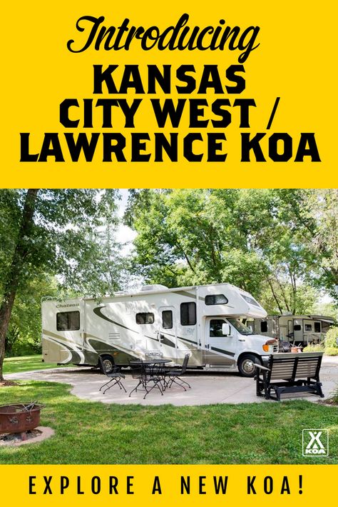 Meet the NEW Kansas City West / Lawrence Kansas KOA | KOA Camping Camping Trip List, Survival Prepping List, Koa Camping, Koa Campgrounds, Camping Colorado, Camping In Ohio, Rv Camping Checklist, Lawrence Kansas, Camping Dinners