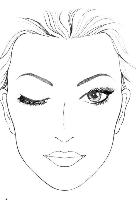 Makeup Coloring Pages Face Faces Drawing Template Mac Charts Sketch Coloring Page Make Up Template Face, Face For Makeup Drawing, Face Template Makeup, Makeup Template, Mac Face Charts, Blank Face, Make Up Designs, Makeup Charts, Face Charts