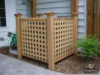 Diy Ac Unit Cover, Diy Ac Unit, Air Conditioner Screen, Air Conditioner Cover Outdoor, Air Conditioner Hide, Hide Trash Cans, Ac Unit Cover, Diy Ac, Air Conditioning Cover