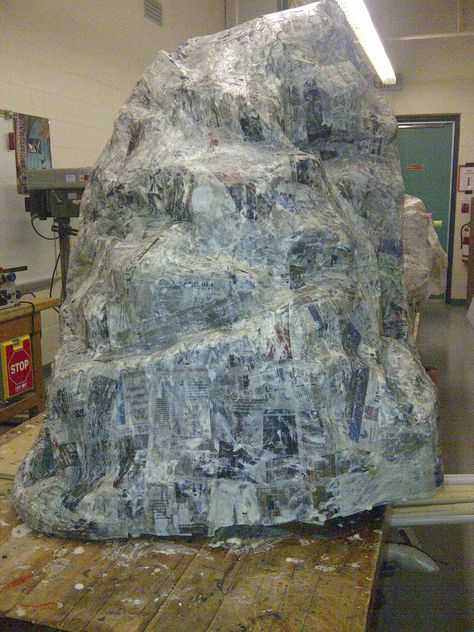 Scuttle's rock island...paper mache over moulded chicken wire..to be painted grey. Paper Mache Rocks, Church Stage Decor, Giant Props, Artificial Rocks, Clothing Rack Display, Play Props, Fake Rock, Faux Rock, Chandelier Farmhouse