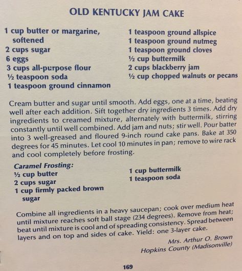 Old Kentucky Jam Cake Kentucky County Fare From Ruth Morton nov 19, 1983 | Old fashioned jam cake recipe, Jam cake recipe, Blackberry jam cake Old Fashion Blackberry Jam Cake, Old Fashion Jam Cake Recipe, Jam Cake Recipe Homemade, Easy Jam Cake Recipe, Old Fashioned Jam Cake, Kentucky Blackberry Jam Cake, Kentucky Jam Cake, Southern Jam Cake, Tennessee Jam Cake Recipe