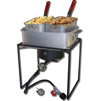 King Kooker Rectangular Welded Fish Fryer Outdoor Deep Fryer, Fish Fryer, Bbq Grill Island, Outdoor Cooker, Stoves Cookers, Grill Island, Propane Stove, Outdoor Stove, Propane Gas Grill