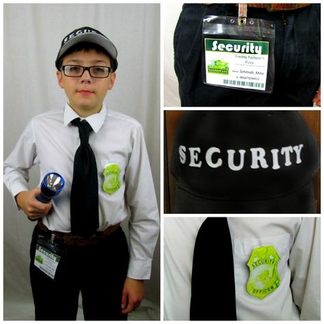 DIY Five Nights at Freddy’s Security Guard Costume for Halloween (or CosPlay) Security Guard Outfit, Security Guard Costume, Fnaf Costume For Kids, Guard Outfit, Freddy Costume, Guard Costume, Fnaf Security Guards, Fnaf Costume, Night Guard