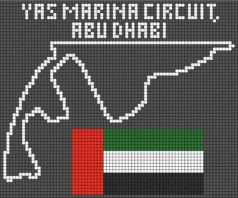 F1 Pixel Art, F1 Tracks, F1 Circuit, Crochet Grid, 1 Pixel, Hamma Beads, F1 Poster, Creative Drawing Prompts, Drawing Prompt