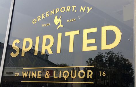 Wine Bar Signage, Gold Leaf Window Lettering, Gold Window Signage, Store Hours Sign Window, Window Signage Design Branding, Write On Glass, Pub Logo, Window Signage, Trade Show Design