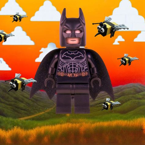 This is a parody of the album cover "Flowerboy" by Tyler the Creator. Tyler The Creator Batman, Type Shi, Lego Batman, Tyler The Creator, The Album, Album Covers, Mini Albums, Lego, Batman