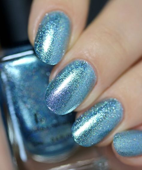 Image Ilnp Nail Polish, Toenail Art, Year Nails, Metallic Nail, Metallic Nail Polish, Nail Board, Fashion Vogue, Blue Nail Polish, Nails Blue