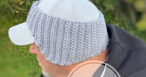 Crochet Baseball Hat Ear Warmer, Ball Cap Ear Warmer Pattern Free, Crochet Chemo Caps Free Patterns For Men, Ear Warmer Pattern Free, Crochet Baseball Hat, Crochet Ear Warmer Free Pattern, Newsboy Hat Pattern, Chemo Caps Pattern, Crochet Baseball