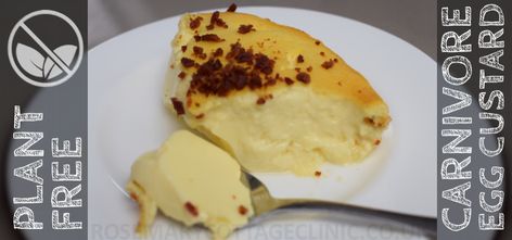 Baked Egg Custard for Carnivores – Rosemary Cottage Clinic Blog Egg Custard Recipe, Baked Egg Custard, Egg Custard Recipes, Caveman Diet Recipes, Lo Carb Recipes, Caveman Diet, Custard Recipe, Low Carbohydrate Recipes, Baked Egg