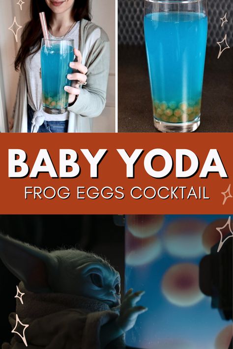 Baby Yoda Frog Eggs Cocktail – Popcorner Reviews Yoda Cocktail, Star Wars Themed Food, Star Wars Drinks, Yoda Party, Frog Eggs, Star Wars Food, Star Wars Valentines, Cocktail Drinks Alcoholic, Eggs For Baby