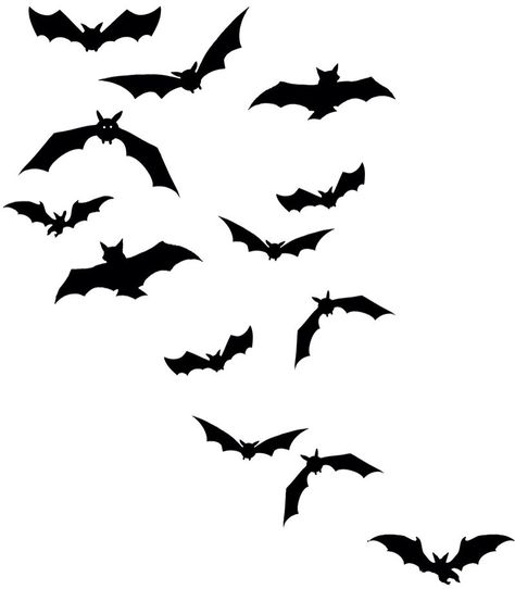 Bat Clip Art, Bats Tattoo Design, Bat Silhouette, Bat Flying, Batman Tattoo, Bat Art, Bat Tattoo, Halloween Clips, Silhouette Tattoos