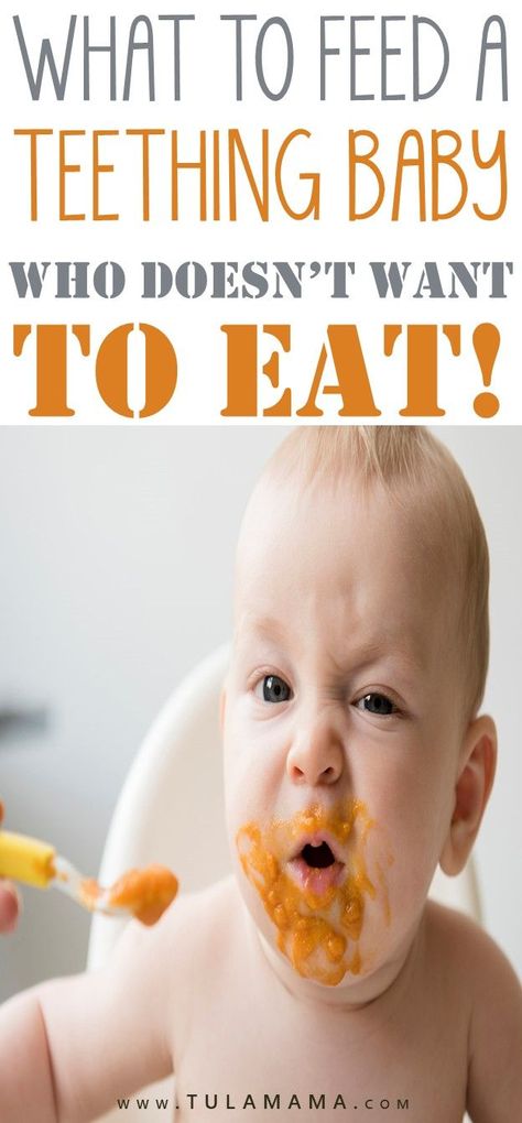 Not sure what to feed your teething baby? Maybe your baby doesn't even have an appetite. You have lots of options that will not only feed your baby but also soothe teething pain. Pin it. #teething #babyfood Baby Tooth Chart, Teething Chart, Baby Food By Age, Teething Toddler, Teething Gums, Tooth Chart, Happy Pregnancy, Teething Baby, Feeding Baby