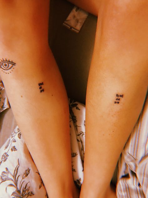 Ride Or Die Tattoo, Matching Cousin Tattoos, Patch Tattoo, Cousin Tattoos, Adventure Tattoo, Matching Tats, Free Tattoo Designs, Sharpie Tattoos, Matching Tattoo