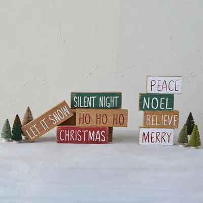 A CHRISTMAS STORY | Shop Sales Events Antique Farmhouse Block Decor, Farmhouse Holiday, Christmas Signs Wood, Holiday Theme, Christmas Story, Unique Words, Antique Farmhouse, Silent Night, Holiday Decorating