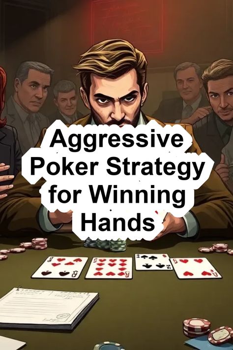 Master aggressive poker strategy to elevate your game. Discover essential tips, starting hand recommendations, and a detailed example of using pressure effectively for winning results at the table. Poker Strategy, Poker Hands, At The Table, Game Night, Poker, To Win, The Table