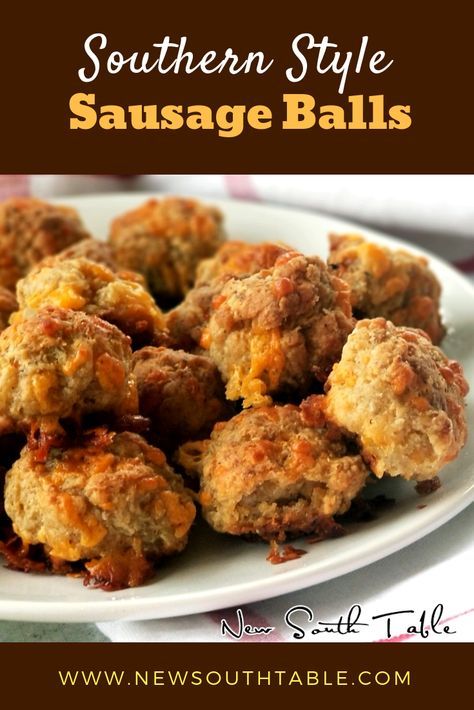 Deep Fried Sausage Balls, Southern Sausage Balls, Easy Sausage Balls Recipes, Shrimp Dip Recipes, Salty Recipes, Sausage Balls Recipe, Shrimp Dip, Appetizer Meatballs, Brunch Bread