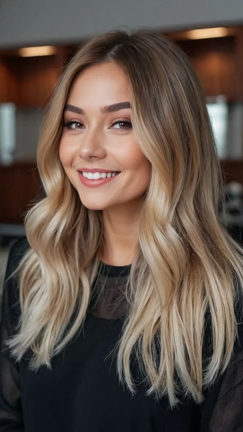 Unleash Your Inner Goddess: 15 Stunning Bronde Haircolor Ideas to Try This Season** ** - Fads Bronde Haircolor Curly, Ash Honey Blonde Hair, Bronde Haircolor Brunettes Summer, Sandy Bronde Haircolor, Ashy Bronde Balayage With Money Piece, Dark Blonde Blue Eyes, Teddy Bear Bronde Haircolor, Blonde Highlights On Dark Blonde Hair, Teddy Bronde Haircolor