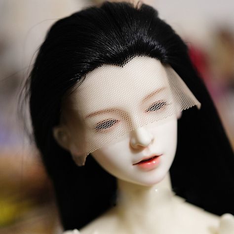 Black Bjd, Bjd Hair, Bjd Wig, Doll Things, Dolls Bjd, Creepy Doll, Doll Wig, Doll Wigs, Dolls Accessories