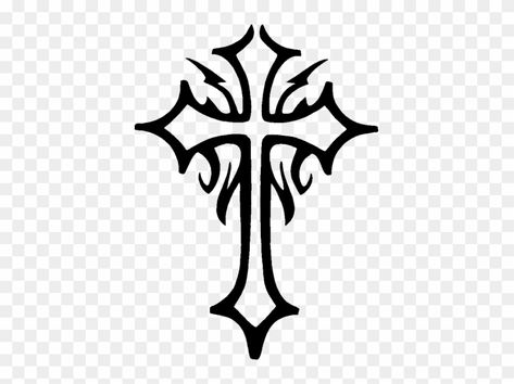 Simple Cross Tattoo, Cross Drawing, Celtic Cross Tattoos, Cross Png, Free Tattoo Designs, Tattoo Templates, Cross Tattoo Designs, Gothic Cross, Tattoo Outline