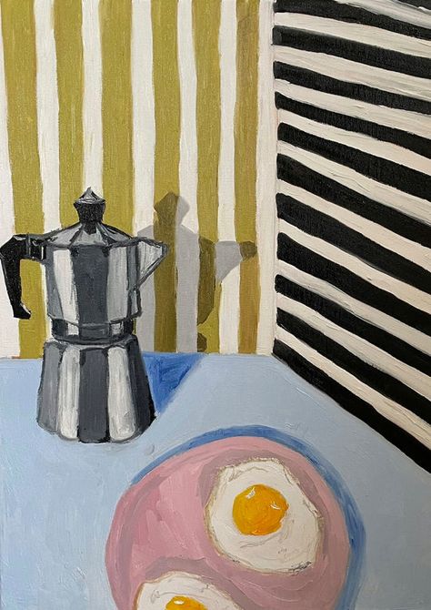 Libby Haines, Soyut Sanat Tabloları, Arte Inspo, Limited Edition Prints, Coffee Pot, Oil Pastel, Painting Inspiration, Glasgow, Art Paper