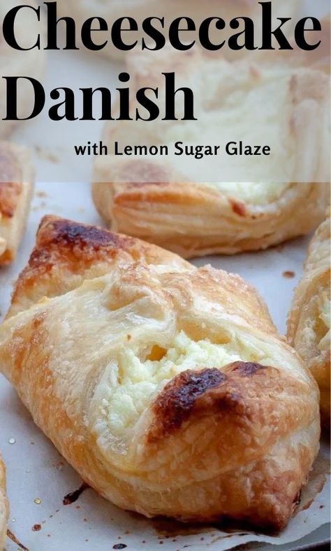 Homemade Cheesecake Filling, Homemade Danish Recipe, Cheesecake Danish, Puff Pastry Dessert, Danish Recipe, Puff Pastry Desserts, Homemade Cheesecake, Slow Cooker Desserts, Homemade Pastries