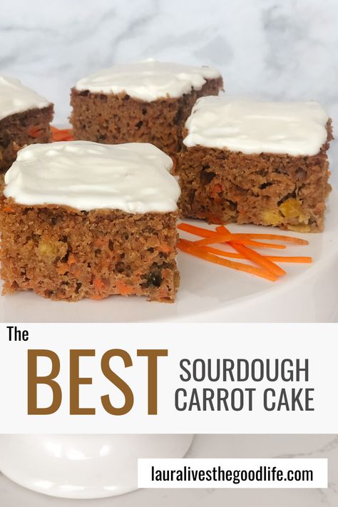 sourdough carrot cake Clever Carrot Sourdough, Sourdough Carrot Cake, Sourdough Ideas, Carrot Cake With Pineapple, Natural Yeast, Discard Recipe, Sourdough Starter Discard Recipe, Discard Recipes, Dough Recipes