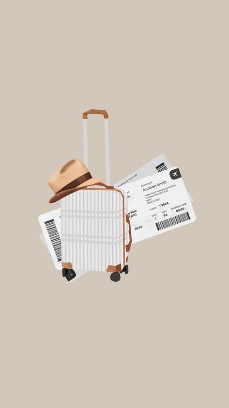 Travel Aesthetic Illustration, Travel Tickets Aesthetic, Abroad Wallpaper, Travelling Collage, Travel Iphone Wallpaper, Wallpaper Travel Aesthetic, Voyage Aesthetic, Travel Merch, Art For Instagram