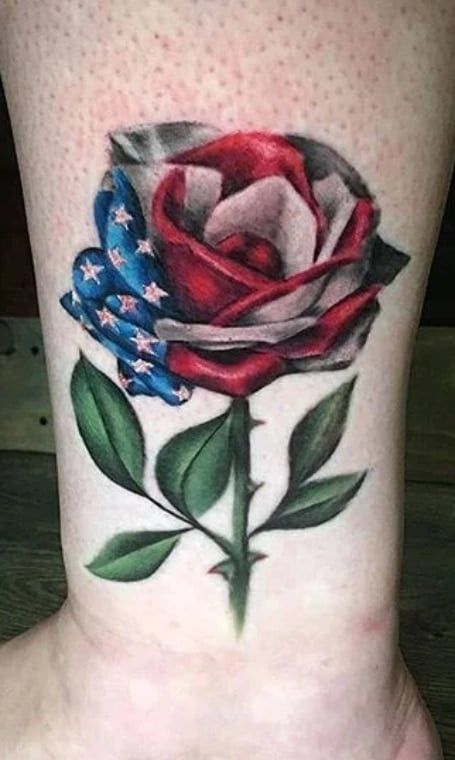 40 Best American Flag Tattoo Ideas For 2024 - The Trend Spotter Women American Flag Tattoo, Women Flag Tattoo, Womens Patriotic Tattoo, American Flag Tattoos For Women, Patriotic Tattoos For Women, Girly American Flag Tattoo, Women’s Patriotic Tattoos, American Flag Forearm Tattoo, Mexican American Flag