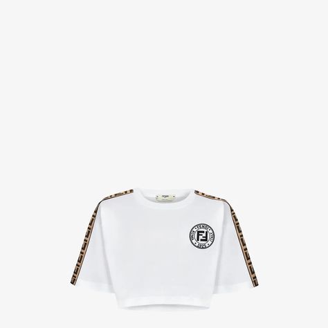 Fendi Tshirt, Designer Closet, Fendi Shirt, Fendi Store, Png Clothes, High Neck Sweatshirt, Jersey Skirt, Collared Sweatshirt, Jersey Sweatshirt