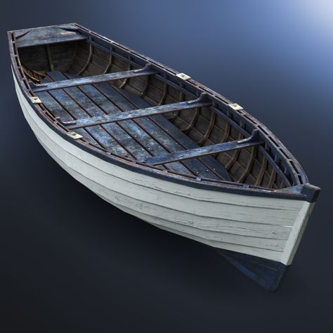 Maya Modeling, Metal Art Techniques, Wood Props, Diy Yard Games, Small Fishing Boats, Old Row, Wooden Sailboat, Row Boats, Old Boats