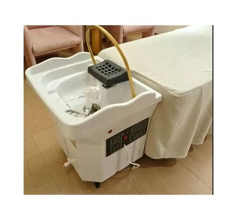 New 2023 Portable 60L Mobile Hair Sink With Fumigation And 7 LED Lighting Relaxing Spa Head. No Plumbing Required. - Search Shopping Spa Studio, Head Spa, Massage Business, Zen Space, Head Massage, New 2023, Diy Table, Led Lighting, Plumbing