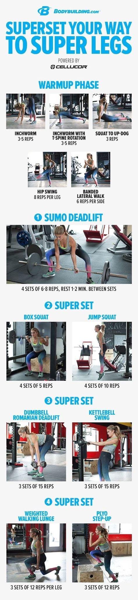 This intense leg superset will fatigue your glute muscles in the best way, and get you in and out of the gym in no time. Get the full workout instructions here. Super Set Legs Workout, Dynamic Leg Workout, Hamstring Superset, Leg Superset Workout, Dynamic Warmup, Sumo Deadlift, Sunday Workout, Power Lifting, Leg Workouts