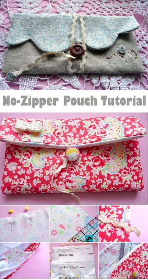 No Zipper Bag, Diy Pencil Case No Zipper, Easy Sew Pouch No Zipper, No Sew Pencil Case, No Zipper Pencil Case, Diy Pencil Pouch No Zipper, How To Sew A Pencil Case Zipper Pouch, Easy Zipper Pouch Tutorial Free Pattern, No Zipper Pouch