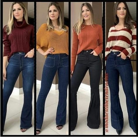 #calcaflare hashtag on Instagram • Photos and Videos Outfit Fall 2023 Women, Flare Outfit Jeans, Flare Jeans Outfit Fall 2023, How To Wear Flared Jeans, Jeans Flare Outfits Invierno, Flared Jeans Outfit Casual, Jean Flare Outfits, Flare Jeans Casual Outfit, Outfit Jeans Flare