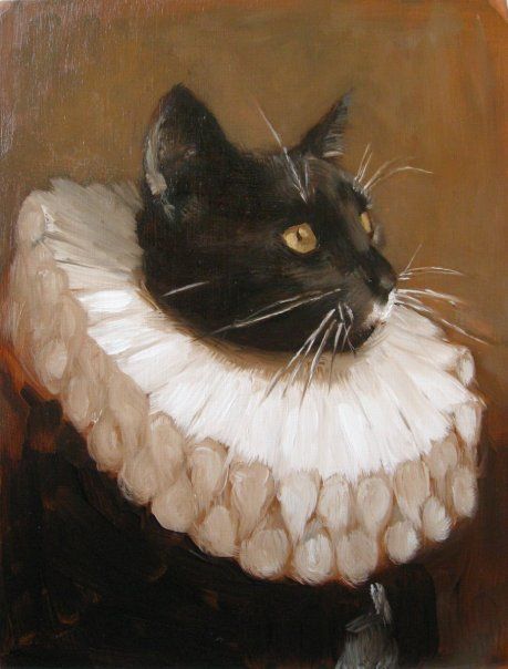 Boba Art, Pretty Paintings, Arte Peculiar, Victorian Paintings, Rennaissance Art, Awesome Sauce, A Black Cat, 캐릭터 드로잉, Real Art