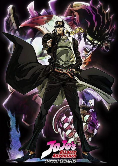 Star Platinum, Jojo Jojo, Jojo Stardust Crusaders, Stardust Crusaders, Anime Canvas Art, Jojo's Bizarre Adventure Anime, Jotaro Kujo, Jojo Anime, Anime Canvas