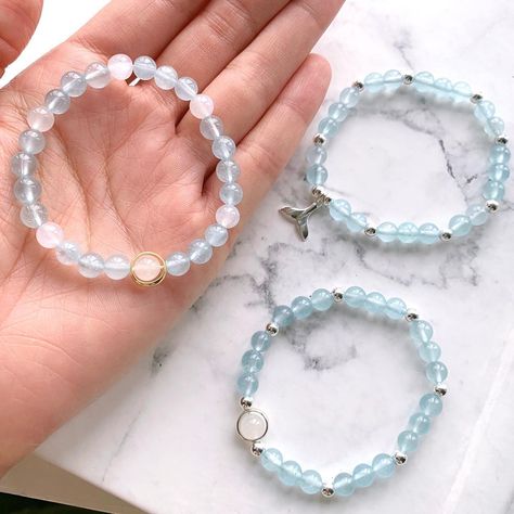 Aquamarine & Moonstone Beaded Bracelet🤍 . . . Shop us @jaiyenuk or DM for more details💌 . . #crystalhealing #crystalbracelets #crystalbracelet #crystaljewelry #crystaljewellery #gemstonejewelry #gemstonejewellery #gemstonebracelet #smokeyquartz #clearquartz #clearquartzbracelet #clearquartzcrystal #energyhealing #energybracelet #friendshipbracelets #giftideas #protectionbracelets #meditationpractice Handmade Crystal Jewelry, Bracelet Shop, Energy Bracelets, Crystal Jewellery, Moonstone Beads, Jewellery Shop, Quartz Bracelet, Clear Quartz Crystal, Smokey Quartz