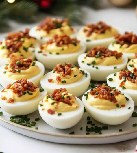 Candied Bacon Deviled Eggs Bacon Wrapped Deviled Eggs, Deviled Eggs Football, Deviled Eggs Candied Bacon, Candied Bacon Deviled Eggs, Deviled Eggs With Candied Bacon, Deviled Egg Recipes Unique, Bacon Cheese Deviled Eggs, Beet Deviled Eggs, Fried Deviled Eggs Recipe