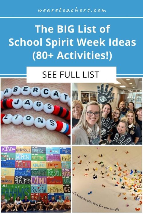 Spirt Days Ideas For School, Student Council Ideas Middle School, Middle School Student Council Activities, Alphabet Day Spirit Week, Middle School Spirit Week Ideas, Unity Day Ideas School, School Competition Ideas, Spirt Days Ideas, Spirit Week Ideas For Workplace