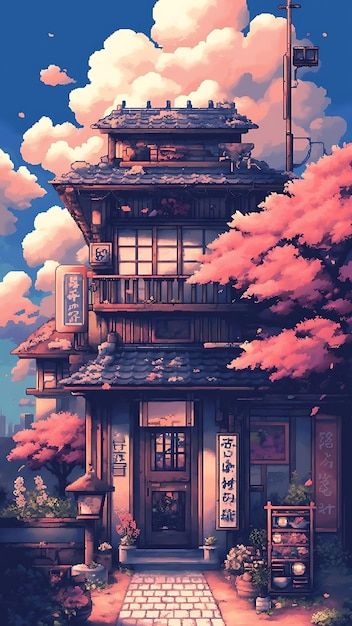 Japanese Pixel Art, Wallpapers House, Lo-fi Wallpaper, Japan House, Victoria Secret Wallpaper, Mediums Of Art, Aesthetic Wallpaper Iphone, Cool Wallpapers Art, Random Art