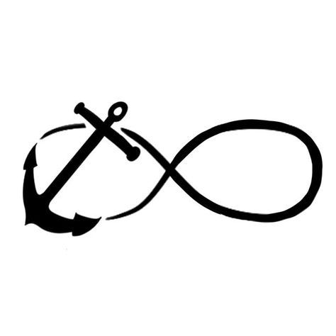 Infinity Anchor Tattoo, Infinity Anchor, Anchor Tattoo, Simple Tattoos, Peace Gesture, Tattoos