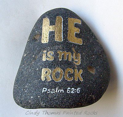 Psalm 62:6 hand lettered and painted on a large Colorado rock. My Rock, Painted Rocks Diy, Rock Painting Ideas Easy, Kindness Rocks, Paint Rock, Pet Rocks, Rock Painting Designs, Stone Crafts, Rock Painting Art