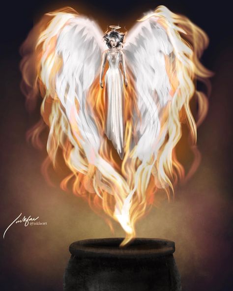 inkfae on Instagram: “Amren true form? Described as light and fire, flames in her hair, wings and a halo - - #amren #acotar #acourtofthornsandroses #acowar #fae…” Amren Acotar True Form, Amren Acotar, Hair Wings, Sara J Maas, Roses Book, Fire Flames, Feyre And Rhysand, Gothic Wallpaper, A Court Of Wings And Ruin