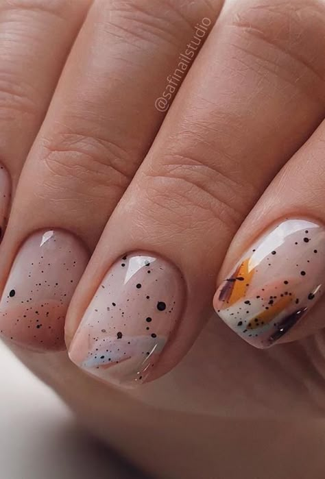 Manikur Kuku, Art Designs Ideas, Minimal Nails, Short Nails Art, Round Nails, Nagel Inspo, Cat Kuku, Neutral Nails, Kandy