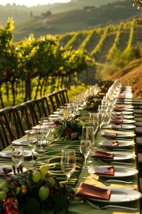 Dreaming of a Tuscan-themed wedding? 🍇🌿 Transform your venue with these stunning chair covers in olive green and wine red. Channel the romance of Italy's vineyards for a day to remember! #WeddingInspiration #TuscanWedding #ChairCovers #WeddingDecor #EventDesign #RusticCharm #ItalyWedding #VineyardVibes Wine Vineyard Wedding Ceremony, Tuscan Vineyard Wedding, Rustic Italian Wedding Theme, Tuscan Themed Wedding, Wine Vineyard Wedding, Tuscan Wedding Theme, Fall Vineyard Wedding, Fall Vineyard, Rustic Italian Wedding