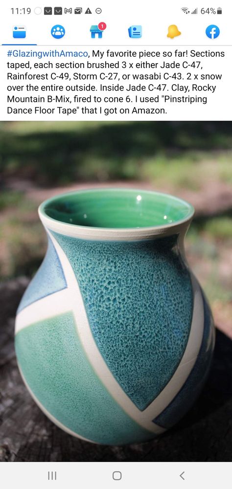 Tape Resist Pottery, Amaco Snow, Amaco Ancient Jasper Glaze Combinations, Amaco Cone 5/6 Exchange, Textured Turquoise Glaze Combos, Pottery Colors, Amaco Potters Choice Glaze Combinations Snapdragon, Amaco Cone 5/6 Glaze Combos, Wheel Pottery