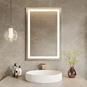 Amazon.com: MIRPLUS 32 X 24 inch Bathroom Mirrors,Rectangle LED Bathroom Mirrors for Wall,Anti Fog Vanity Mirror for Bathroom/Bedroom/Hotel,Adjustable Brightness Smart Wall Mirrors, Bedroom Mirror for Wall : Home & Kitchen Wall Mirrors Bedroom, Mirrors Rectangle, Mirrors Bedroom, Backlit Bathroom Mirror, Led Mirrors, Mirror For Wall, Bath Inspiration, Lighted Wall Mirror, Mirror For Bathroom